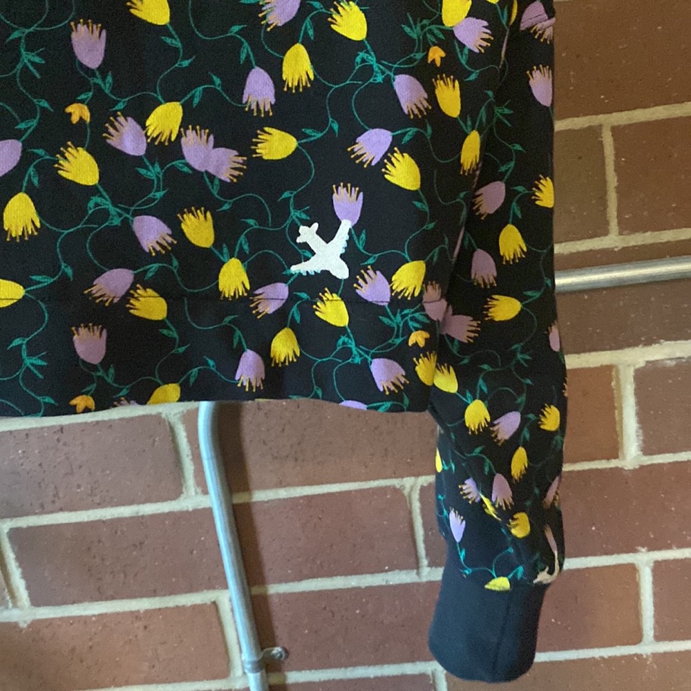 NWOT Adidas cropped floral hoodie - Picture 7 of 8